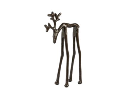 Beeld Deer 15x6x25cm - metaal - brons