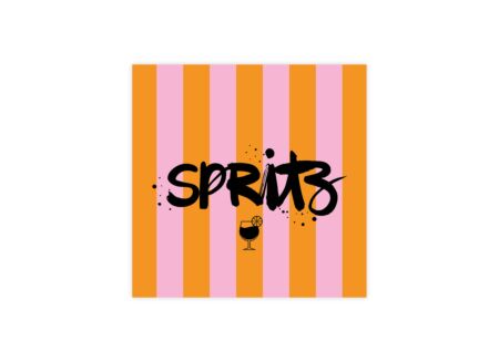 Serviette Spritz 25x25cm - papier - multicolor - 20 stuks