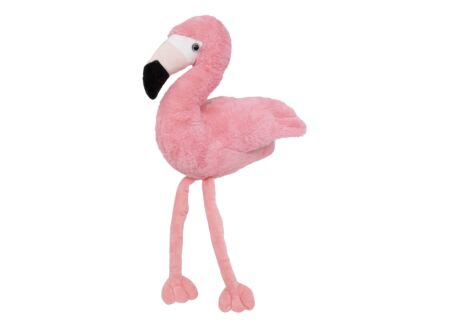 Knuffel Flamingo H59cm - stof - roze