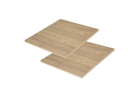 Legplank Holmes 58x46,5cm MDF en eik fineer naturel, set van 2