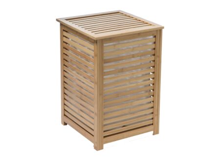 Linnenmand 40x40x58cm - bamboe - naturel