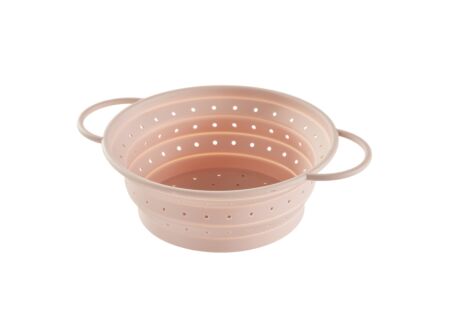 Vergiet plooibaar 33,5x26x11cm - silicone - roze