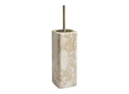 Wc-borstel Blake H39cm - natuursteen - zand & goud