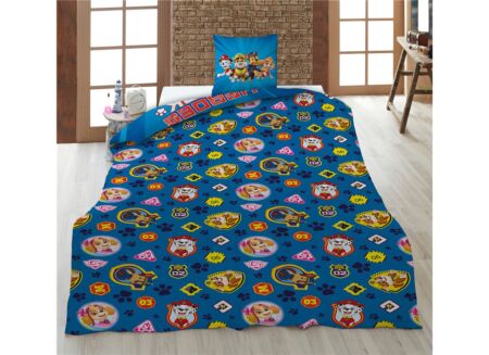 Dekbedovertrek Paw Patrol 140x200cm - katoen - blauw