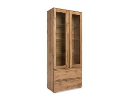 Vitrinekast Image 80cm - decor - honing eik