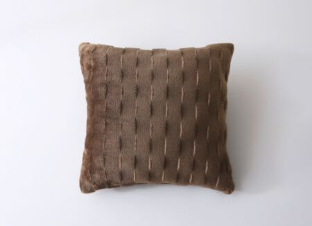 Kussen Liverpool 50x50cm - polyester - donkerbruin