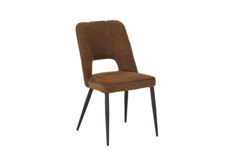 Stoel 50x50x90cm - stof - koper
