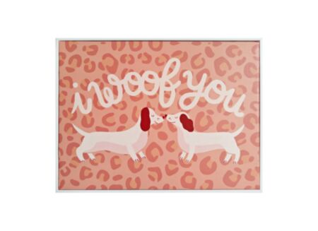 Print op canvas Woof 40x30cm