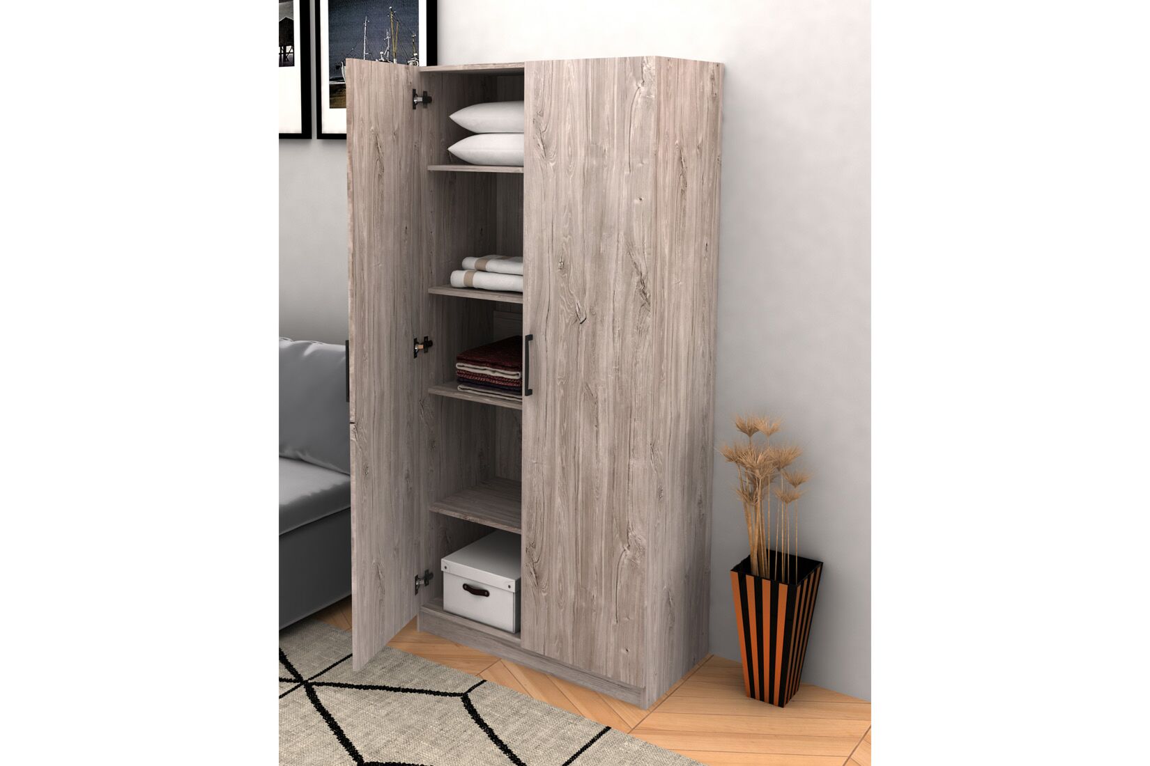 Armoire de rangement 80cm a meubles