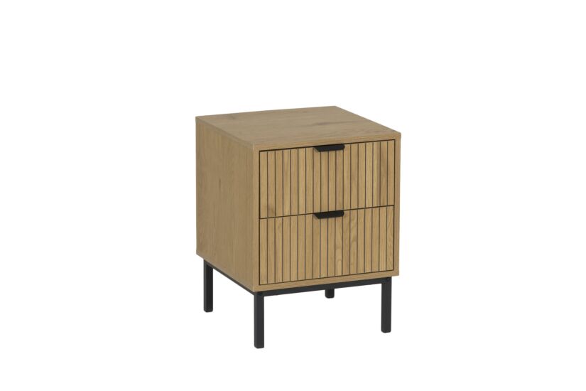 Nachtkastje Nevado 40x40x52cm - MDF melamine - wilde eik