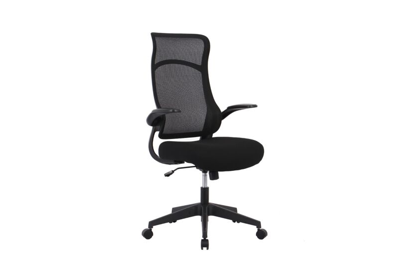 Bureaustoel Flash 67x63,5x110,5cm - stof - zwart