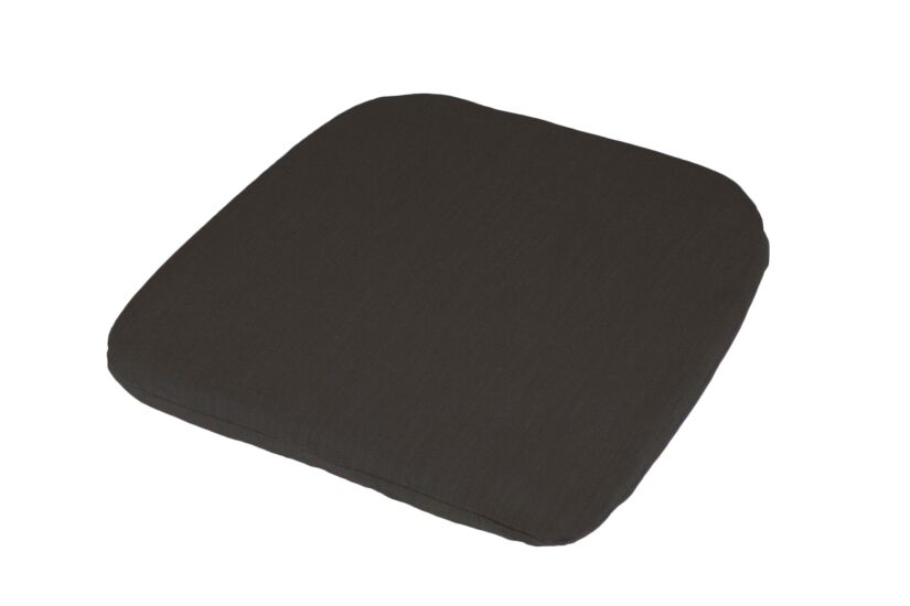 Stoelkussen Vega 43x43cm - katoen - carbon
