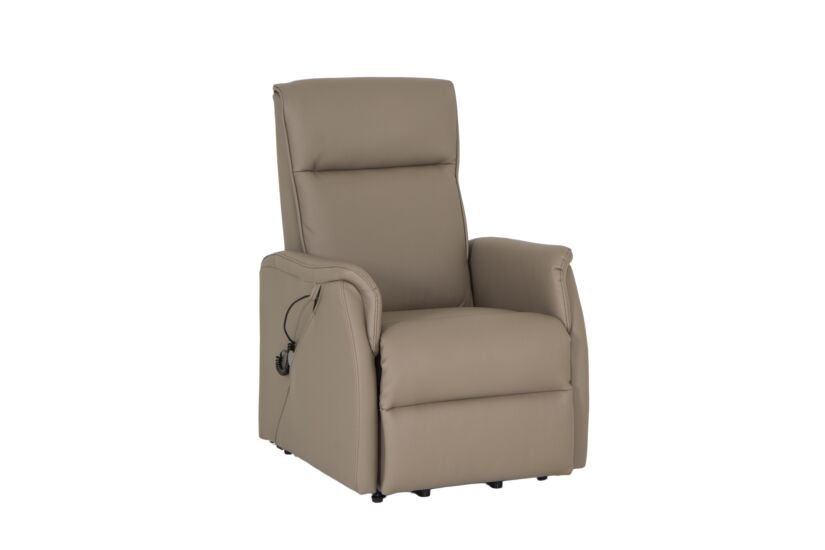 Relaxzetel Pope elektrisch - lederlook - earth