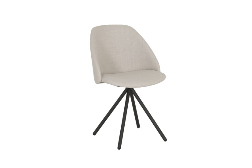 Stoel Fixie 54,5x59x83,5cm - stof - wit