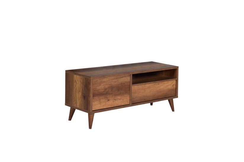 Tv-meubel Sucre 120cm - melamine - walnoot