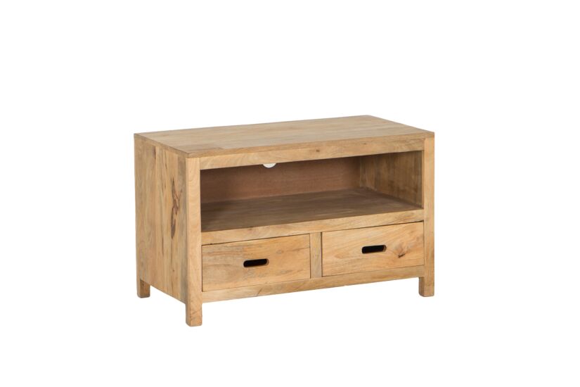 Tv-meubel Ploutos 89cm - mango massief - naturel