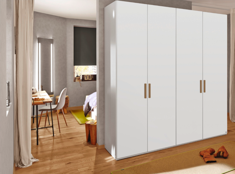 Kleerkast Select 200cm - decor - wit