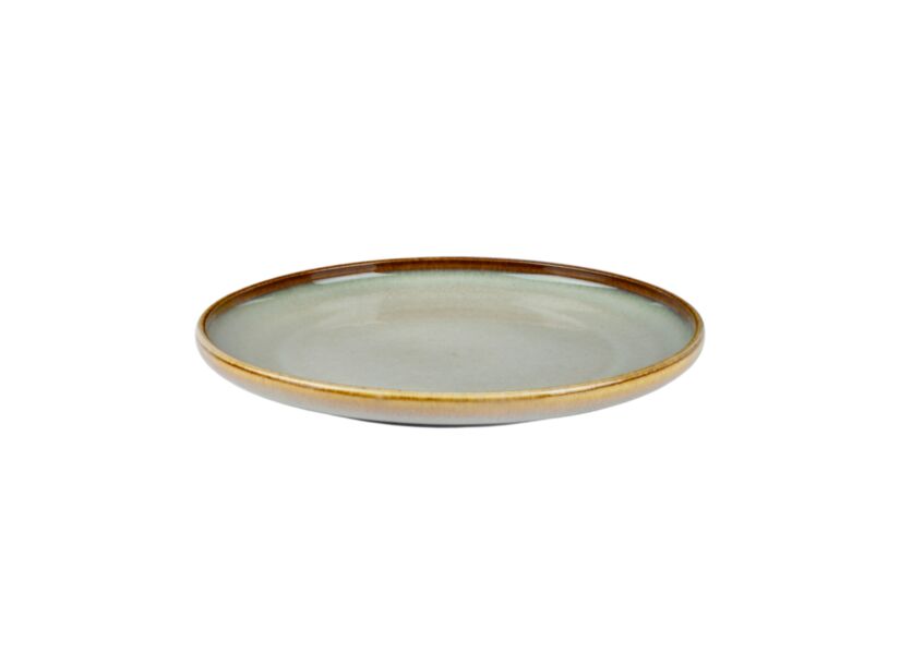 Dessertbord Soraya Pearl Ø20,5cm - porselein - grijsgroen