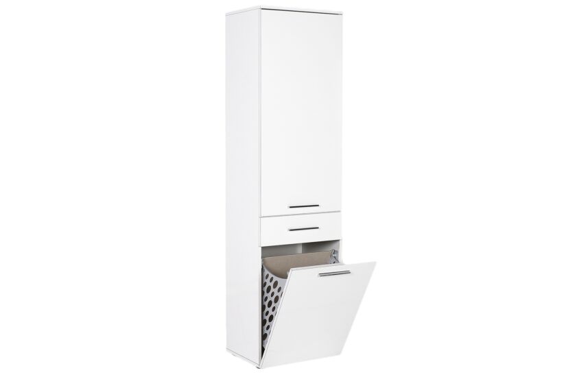 Kolomkast Rakiura 52x187x38cm - melamine - high gloss wit
