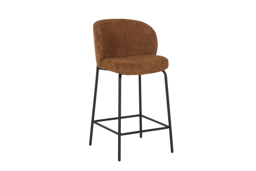 Barstoel Shell ZH65cm - stof - roest