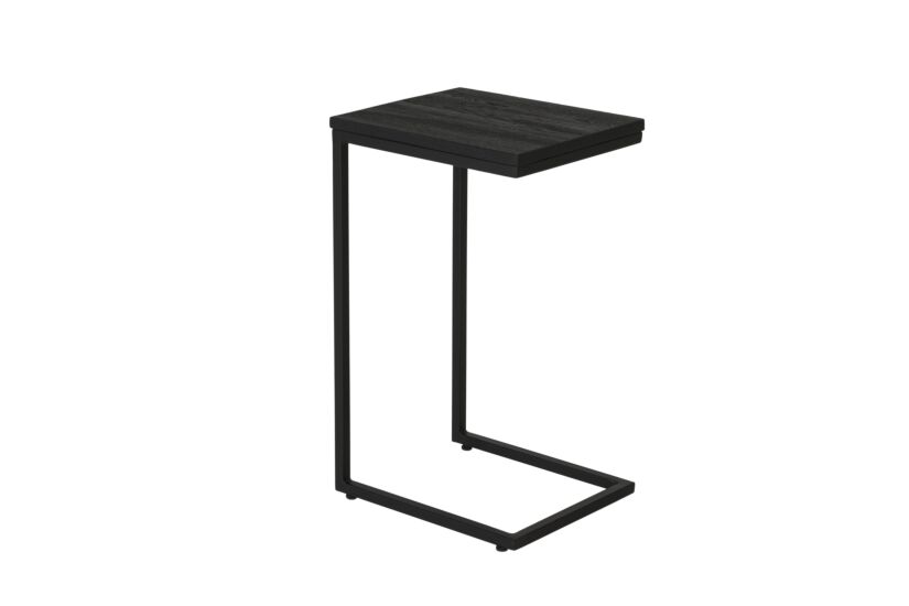 Bijzettafel Lucifer 40x33,3cm - eik massief - zwart