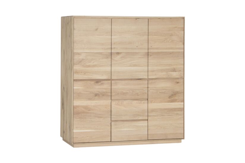 Wandmeubel Caviar 165cm - decor & acacia massief - naturel