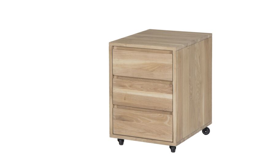 Ladeblok Yoda 44x53x66cm - eik massief & fineer & decor - naturel