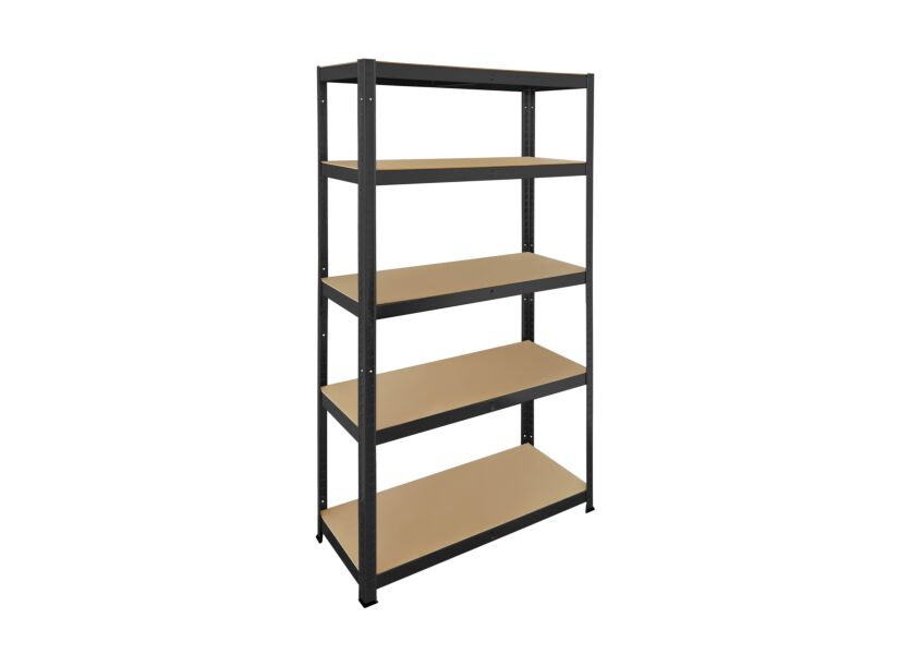Opbergrek Heavy Duty 180x90x40cm - MDF & metaal - zwart