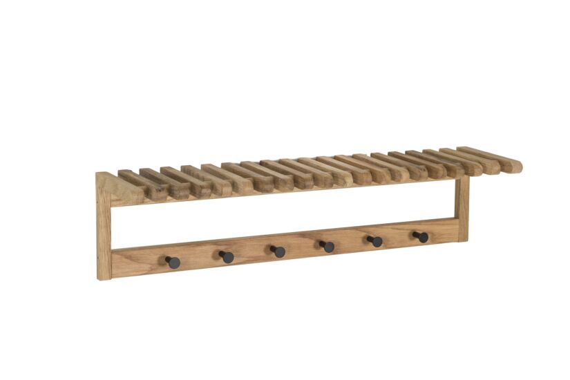 Kapstok Samia 80cm - massief eik - naturel