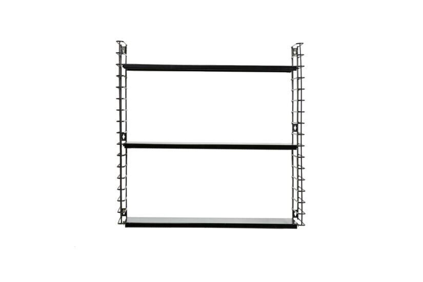 Wandrek Tomado 70x21x68cm - staal - zwart