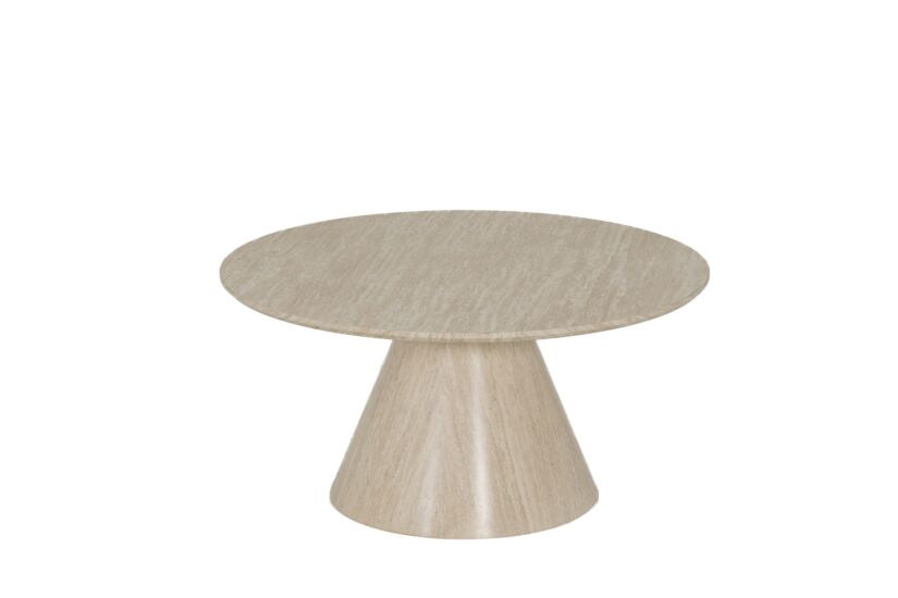 Salontafel Tilda Ø80x40cm - decor - travertin look