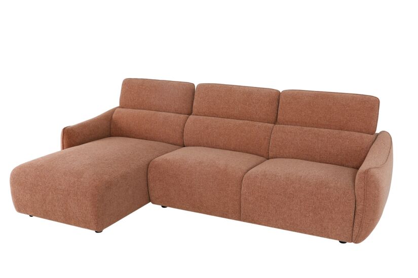 Hoeksalon Immanuel 287x166cm - linnen - oranje