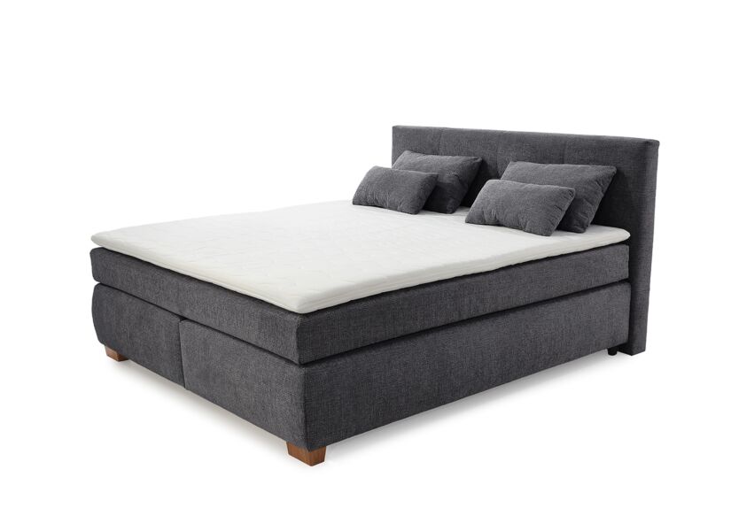 Boxspring Ulla 180x200cm - stof - antraciet