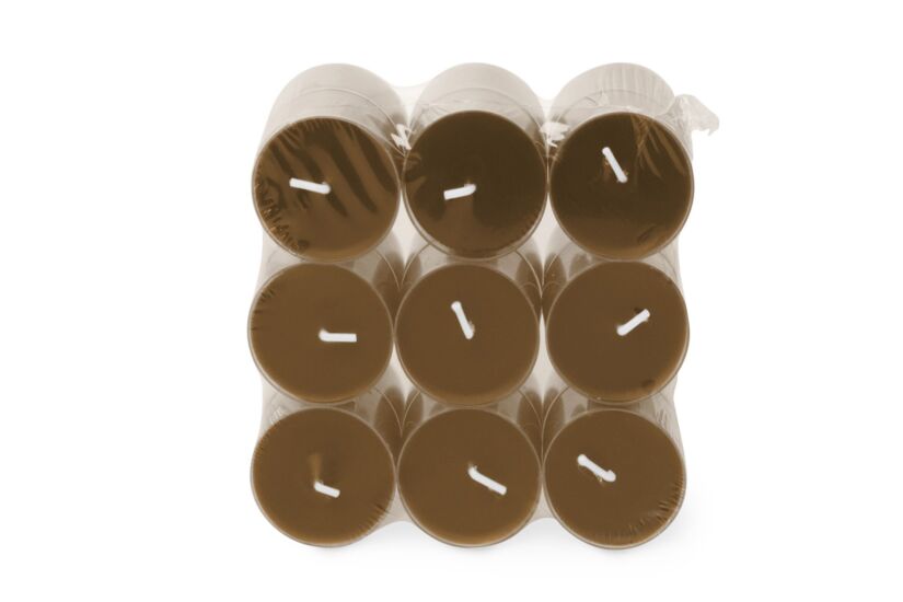 Bougie chauffe-plat Clearlight Warm Wonder 4,5h - paraffine - marron - 18 pièces