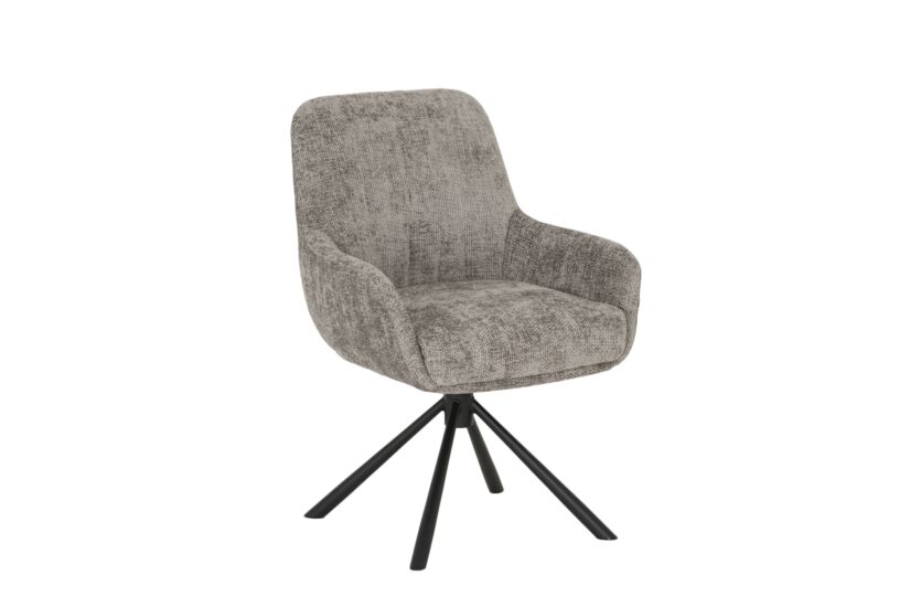 Draaistoel Jump 47x60x88cm - stof - grijs