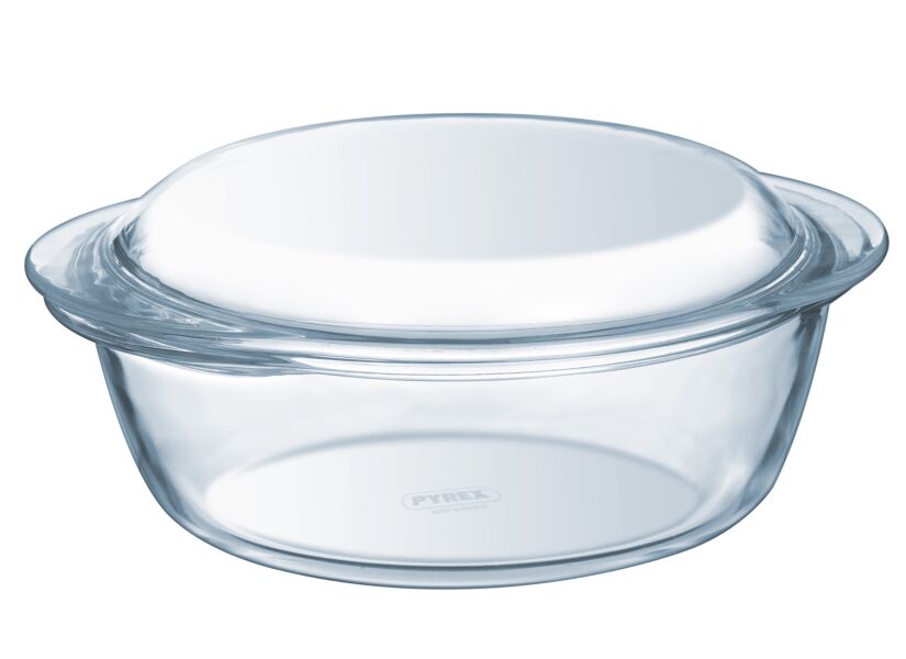 Stoofpot Pyrex 4 in 1 21x18x8cm - borosilicaatglas - transparant