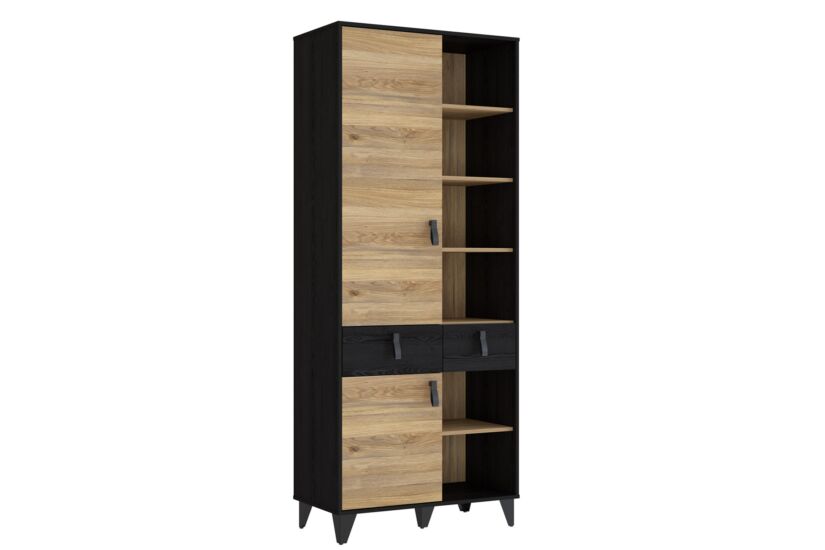 Boekenkast Lya 83x42x201cm - decor - cabezone oak & mauvella