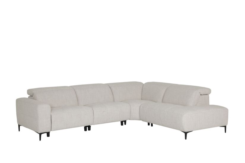 Hoeksalon Knight 317x255cm - stof - beige