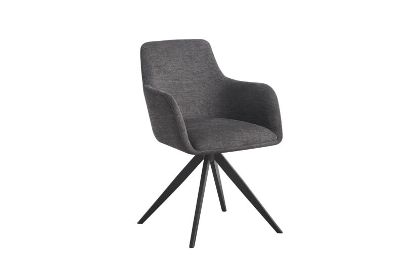 Draaistoel Sirius 57x60x83cm - stof - antraciet