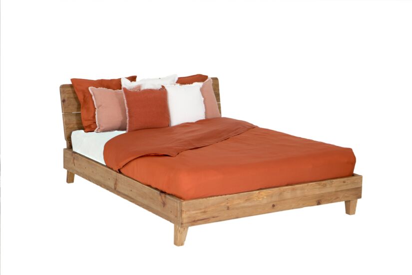 Bed Opium 160x200cm - gerecycleerd den massief - naturel