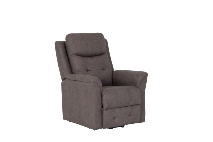 Relaxzetel Cosima elektrisch - stof - grijs