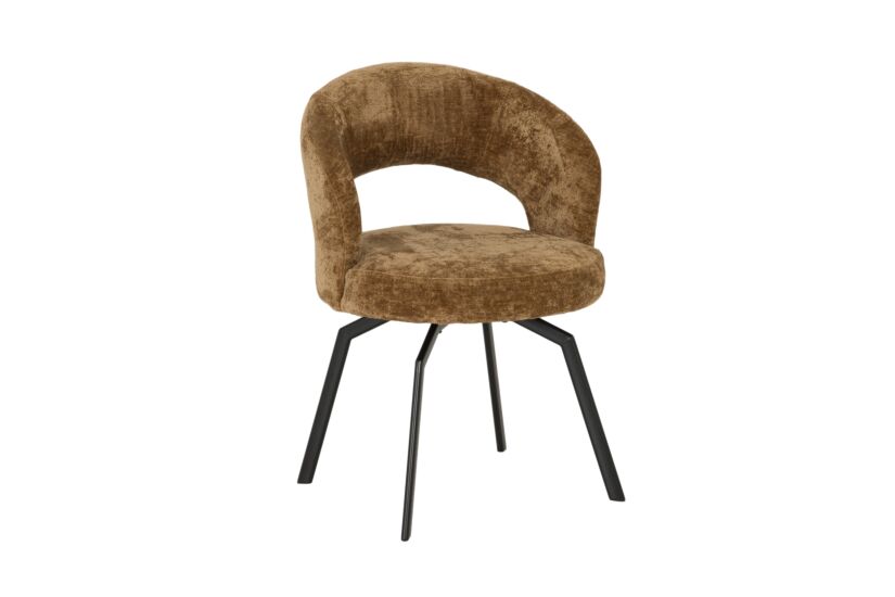 Stoel Festo stof bruin