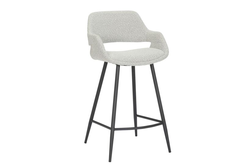 Barstoel Aim ZH69cm - stof - grijs