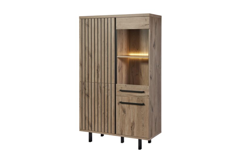 Meuble Bar Tim 109cm - MDF - canyon oak