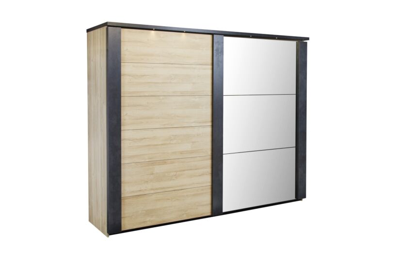 Schuifdeurkast Phaedra 217cm - decor - French oak