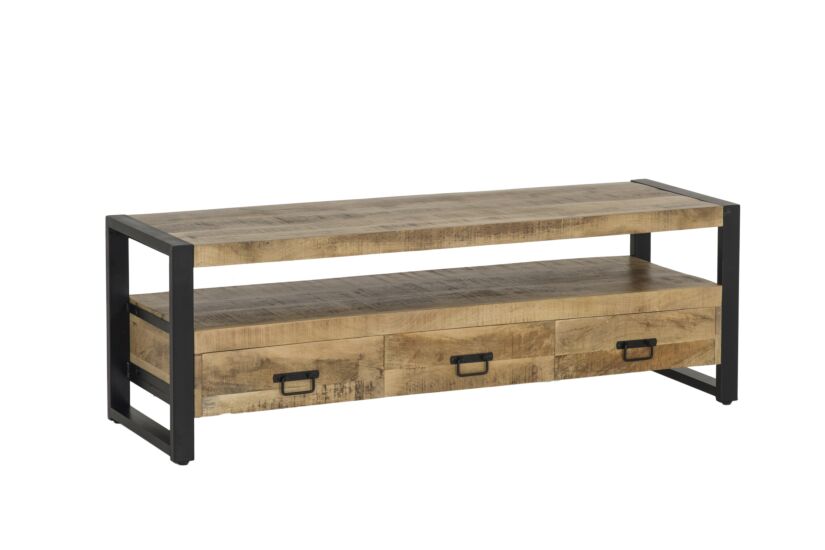 Tv-meubel Sanguine 150cm - mango massief - natuur