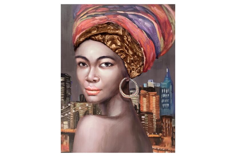 Schilderij Dona 90x120cm