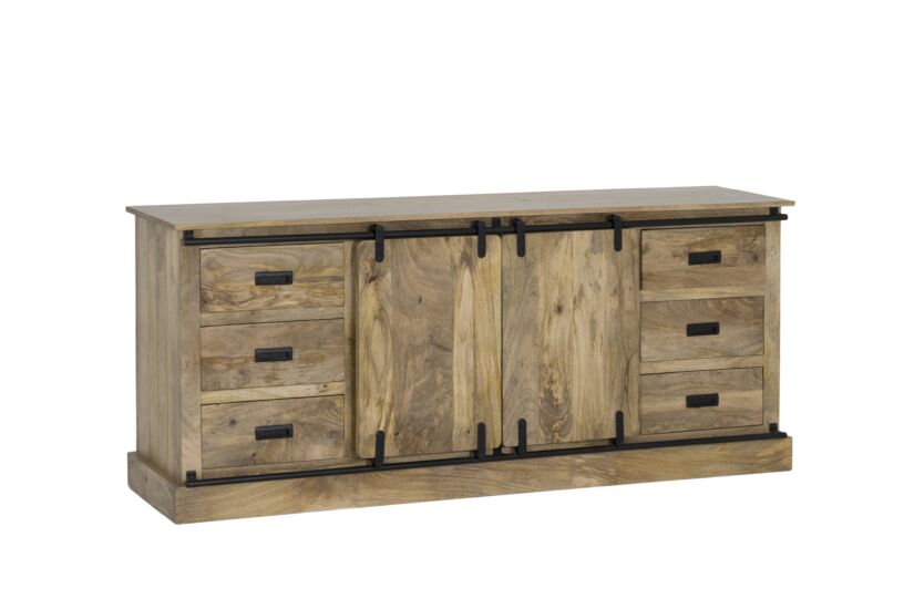 Dressoir Gorgo 190cm - mango massief - naturel