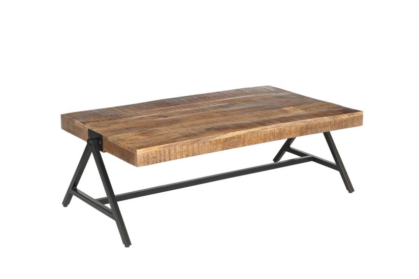 Salontafel Abel 120x70cm - mango massief - naturel