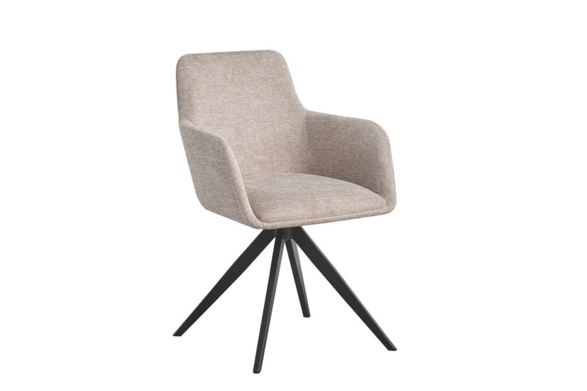 Draaistoel Sirius 57x60x83cm - stof - beige